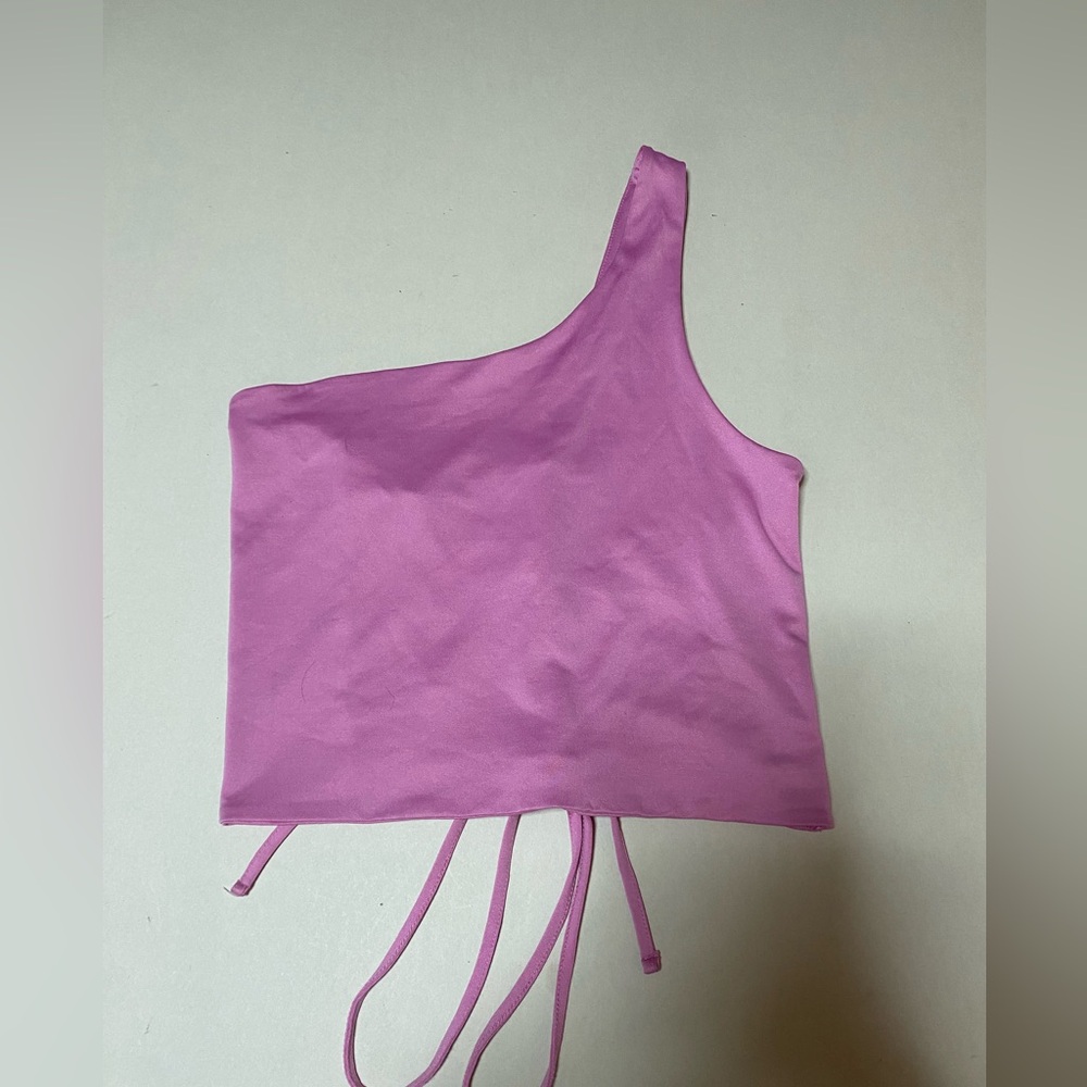 Rue21 Mauve One-Shoulder Crop Top